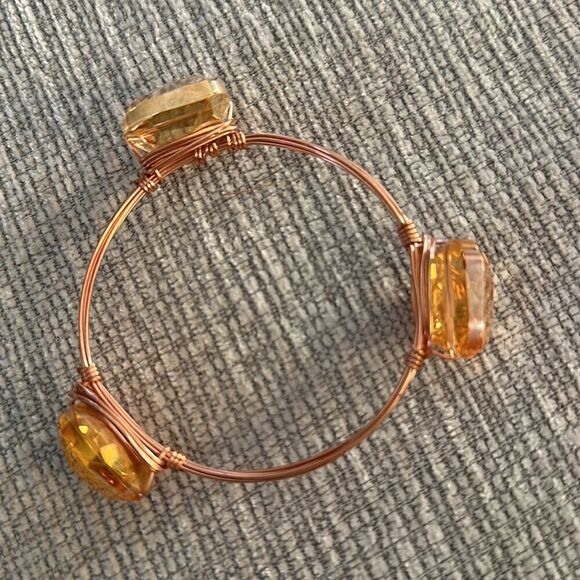 Womens Bangle Stone Beaded Bracelet - Picture 3 of 3
